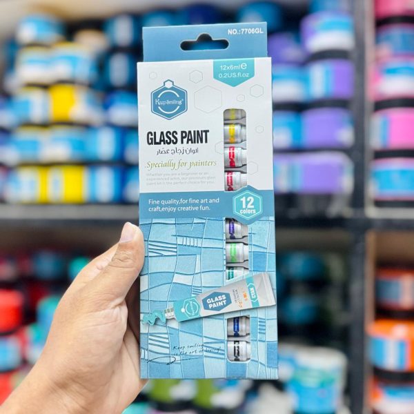 Keep Smiling Glass Paint Set 6ml 12ps