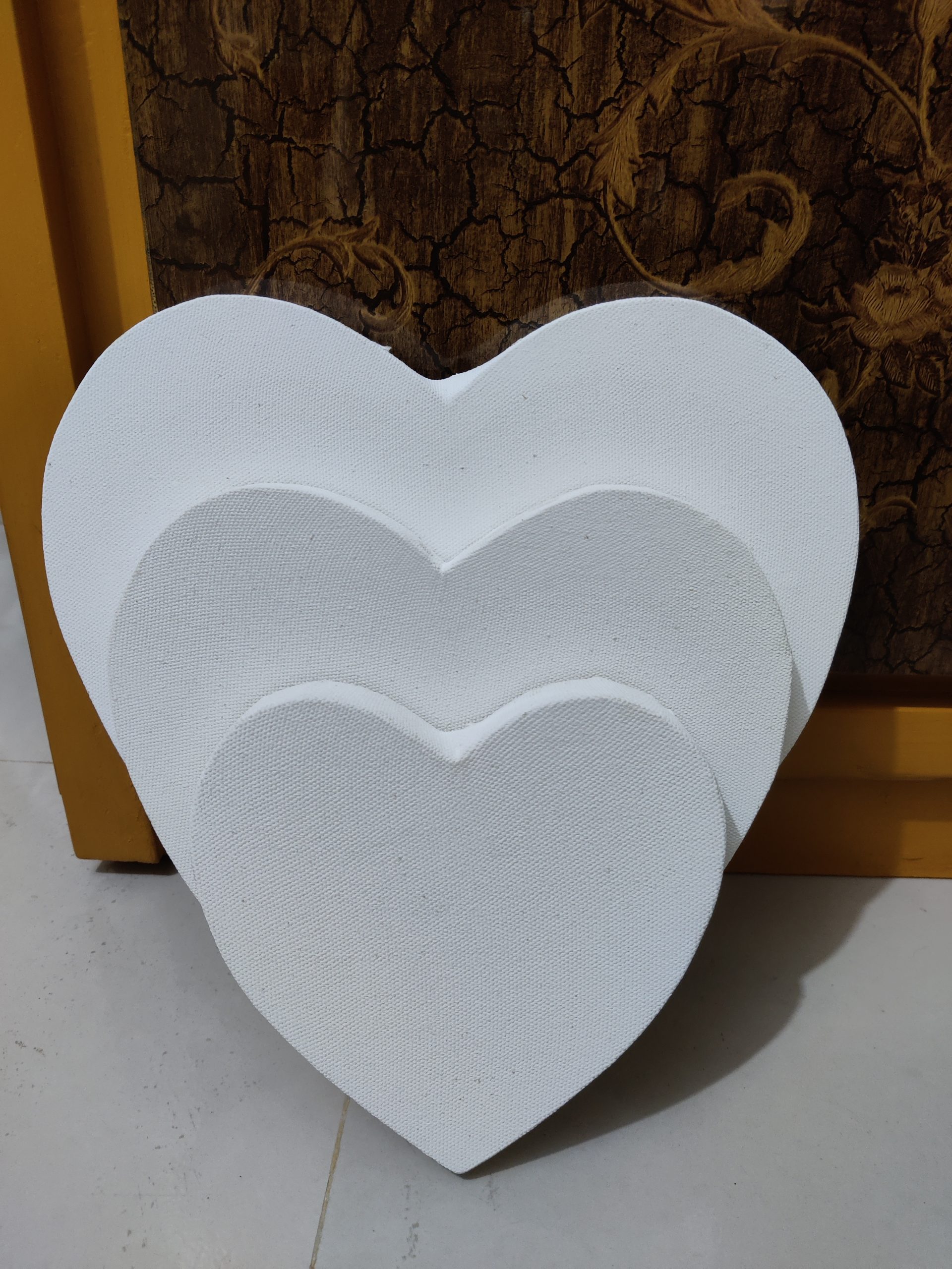 1FQalu4UDdSd0Xj5fE2.jpg Heart Canvas Combo 3pc (6inc, 8inc, 10inc) - Image 1