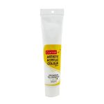 Camel Artists Acrylic colour paint 120ml -Cadmium yellow Medium - Image 2