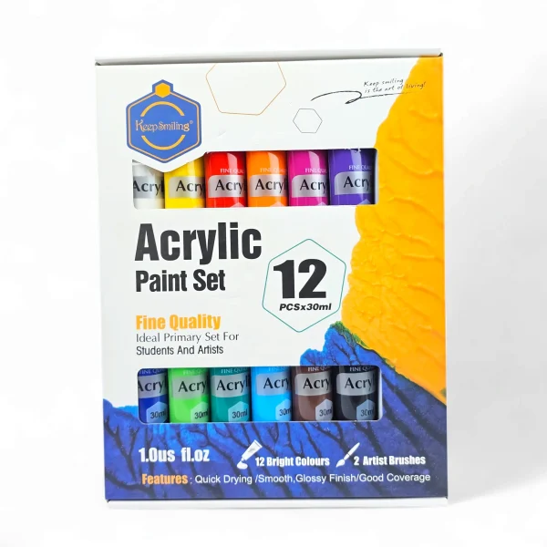 Keep smiling Acrylic Colour Set 30ml 12pc