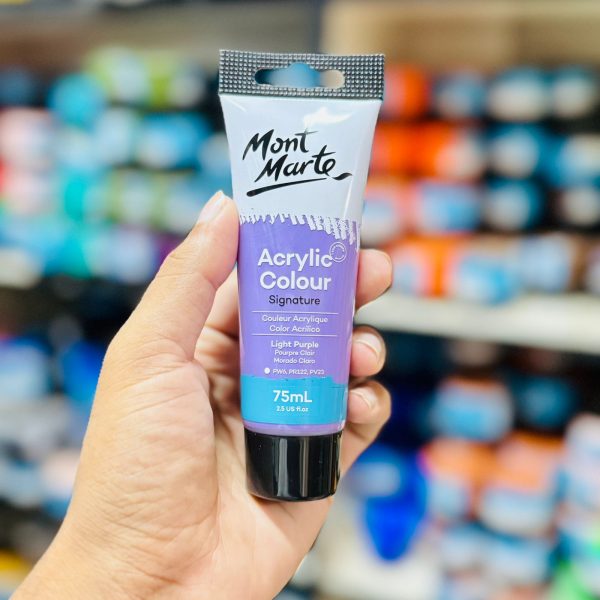 Mont Marte Acrylic Colour Paint 75ml- Light Purple