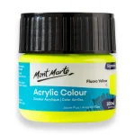 Mont Marte Acrylic Colour Paint 100ml Fluoro Yellow