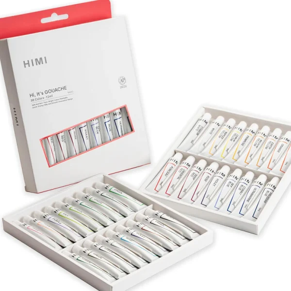 Himi Gouache Paint Set 12ml 18, 24, 36 Colours