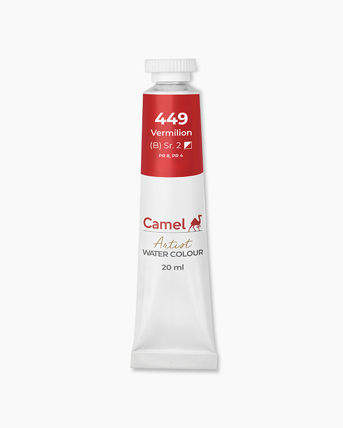 371pQrCWFTnOj1mWHVr.jpg Camel Artist Water Colour 20ml Vermilion Hue Sr-2 - Image 1