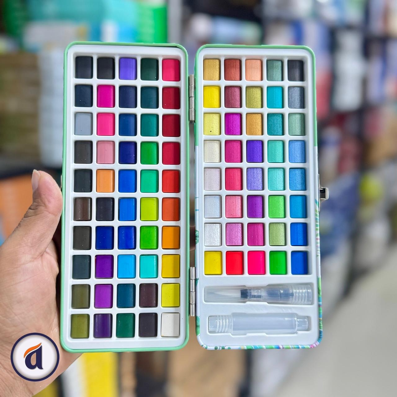 3sdMz5a7NEvykw4TQmx.jpg Giorgione Solid Watercolour Paint Set 90pc - Image 1