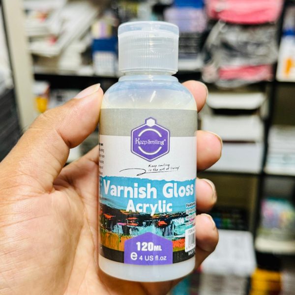 Keep Smiling Acrylic Varnish Gloss 120ml MJ-120V