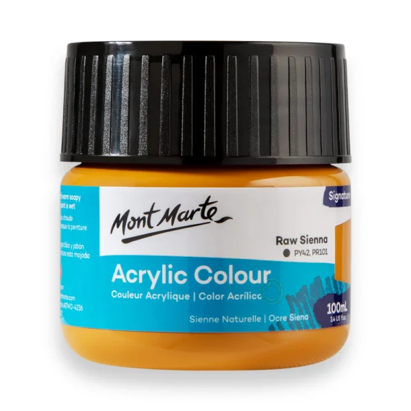 Mont Marte Acrylic Colour Paint 100ml Raw Sienna
