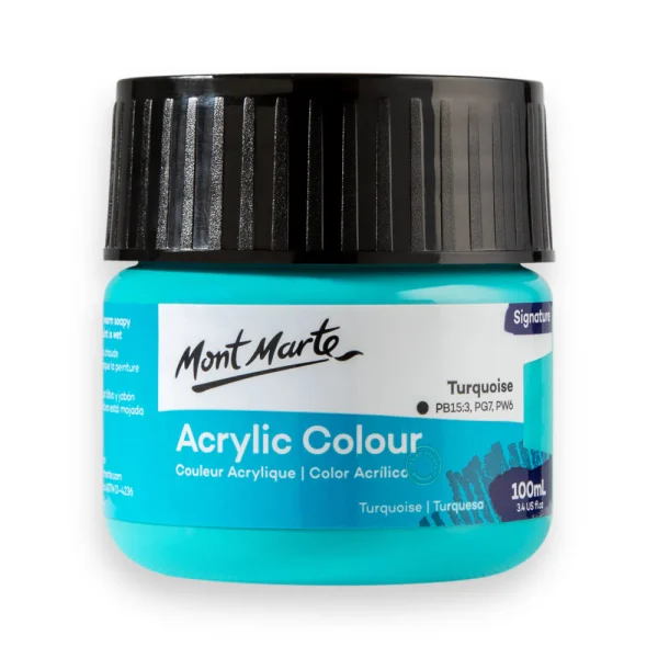 Mont Marte Acrylic Colour Paint 100ml Turquoise