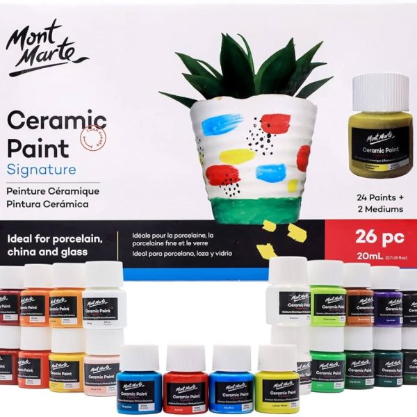 Mont Marte Ceramic Paint 26 x 20ml