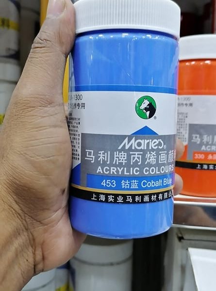 Maries Acrylic Colour 300ml Cobalt Blue