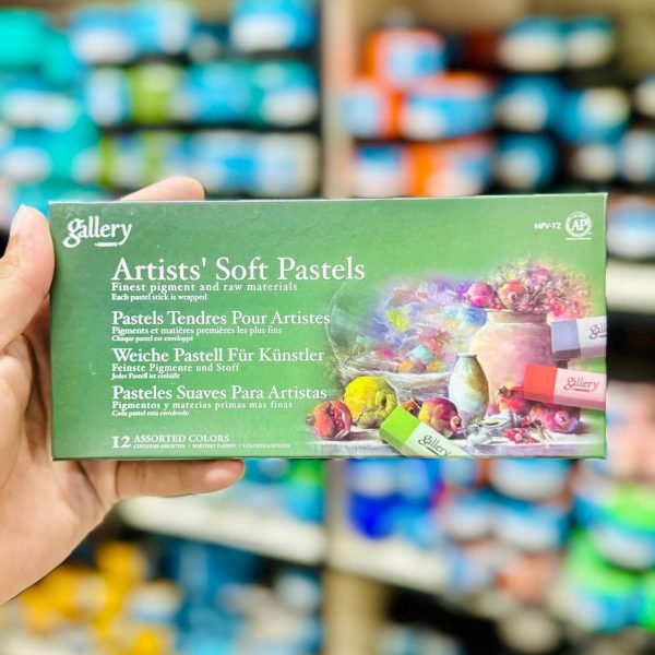 Mungyo Gallery Artists Soft Pastels 12 Colour Assorted