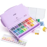 HIMI Twin Cup Jelly Gouache Paint Set 12ml 36 Colors - Image 2