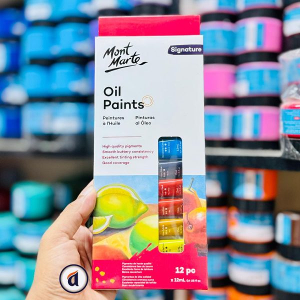 Mont Marte Oil Paints Set 12pc x 12ml
