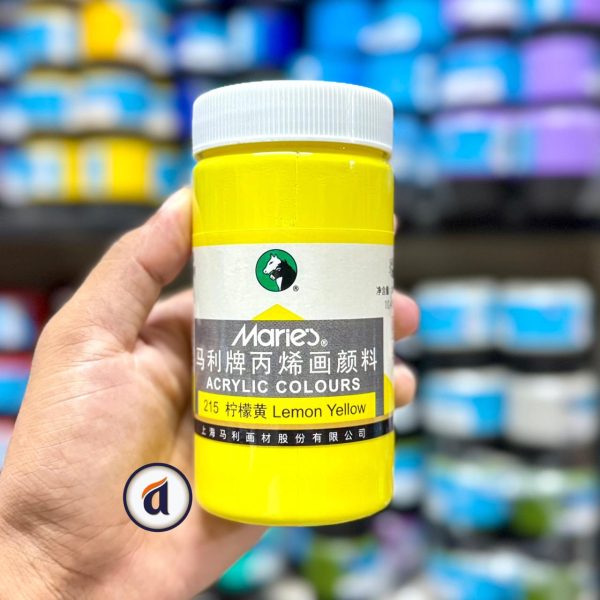 Maries Acrylic Colour 300ml Lemon Yellow