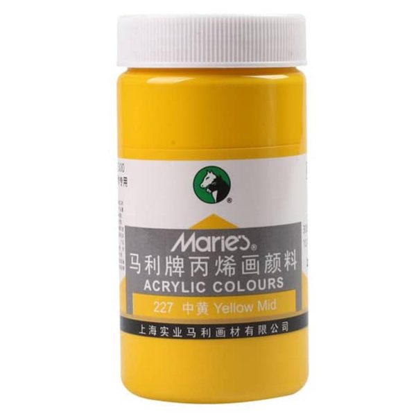 Maries Acrylic Colour 300ml Yellow Mid