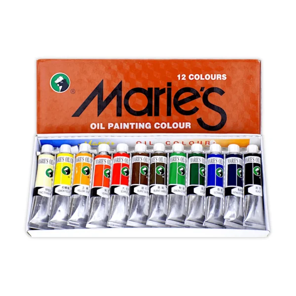 Maries Oil Painting Colours Set 12ml 12pc