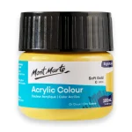 Mont Marte Acrylic Colour Paint 100ml Soft Gold