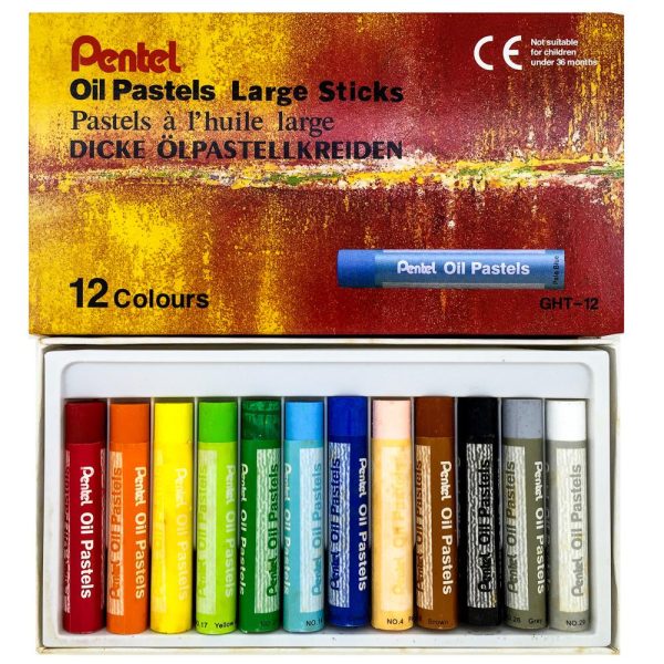 Pentel Professional  Artist  Oil Pastel 12 Color Set - PHN-12ASE