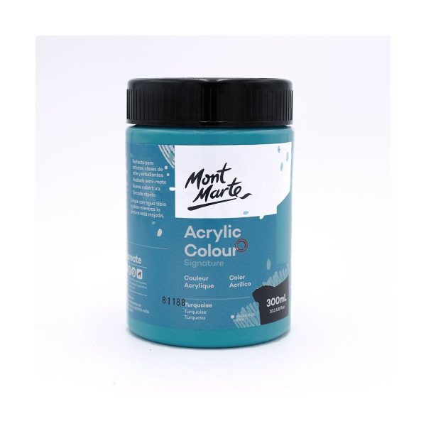 Mont Marte Acrylic Colour Paint 300ml Turquoise