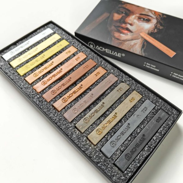 Acmeliae Artmaster Soft Pastel 12 Colors Brown Tones