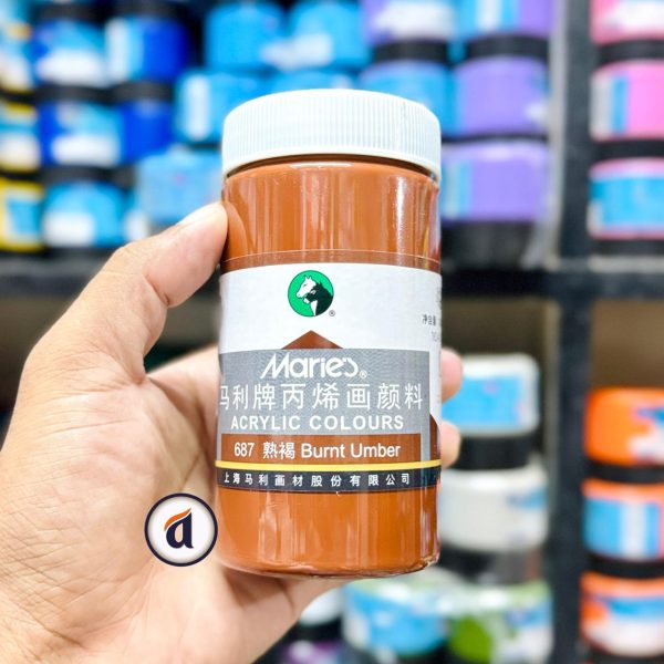 Maries Acrylic Colour 300ml Burnt Umber