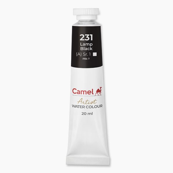 Camel Artist Water Colour 20ml Lamp Black Sr-1