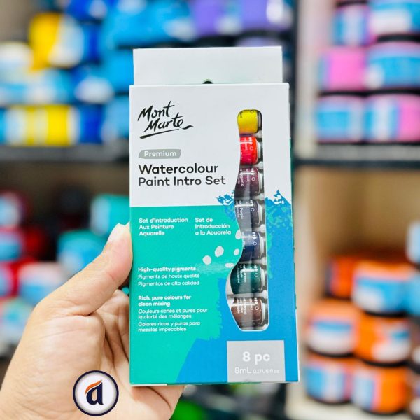 Mont Marte Watercolour Paints Intro Set 8pc x 8ml