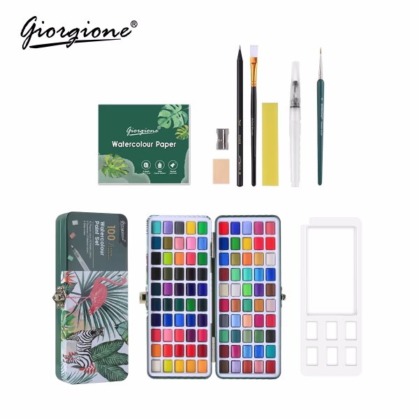 Giorgione Solid Watercolour Paint Set 168pc