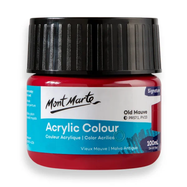 Mont Marte Acrylic Colour Paint 100ml Old Mauve