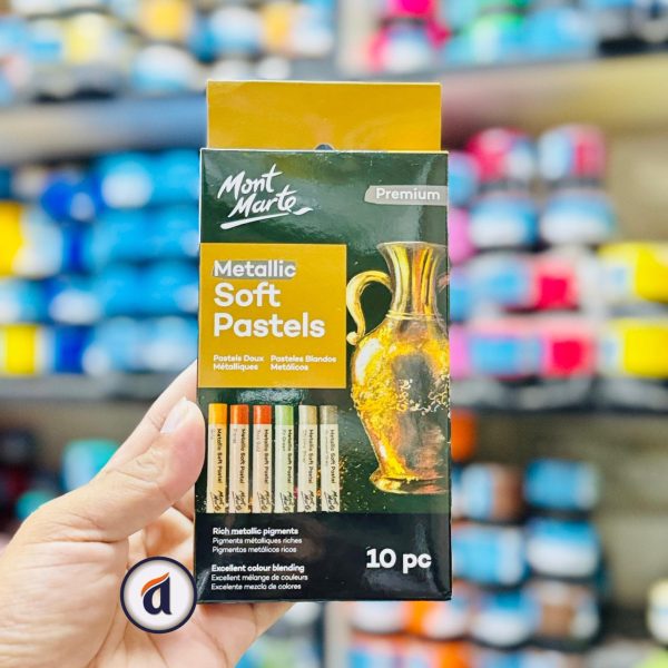 Mont Marte Metallic Soft Pastels 10pc