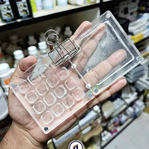 Mini 15 Grid Special Painting Colour Palette- Transparent