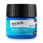Mont Marte Acrylic Colour Paint 100ml Deep Cyan