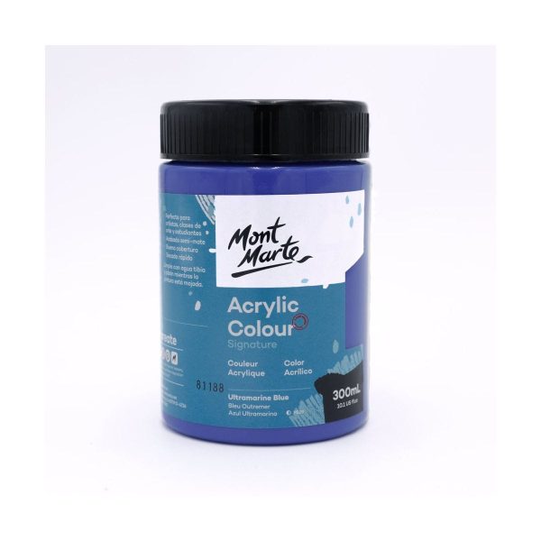 Mont Marte Acrylic Colour Paint 300ml Ultramarine Blue