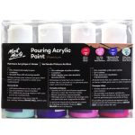 Mont Marte Pouring Acrylic Paint Set 4pcx60ml Aurora - Image 2