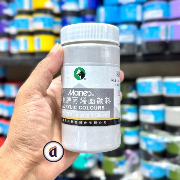 Maries Acrylic Colour 300ml Silver