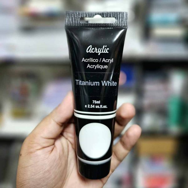 New Acrylic Colour Titanium White 75ml