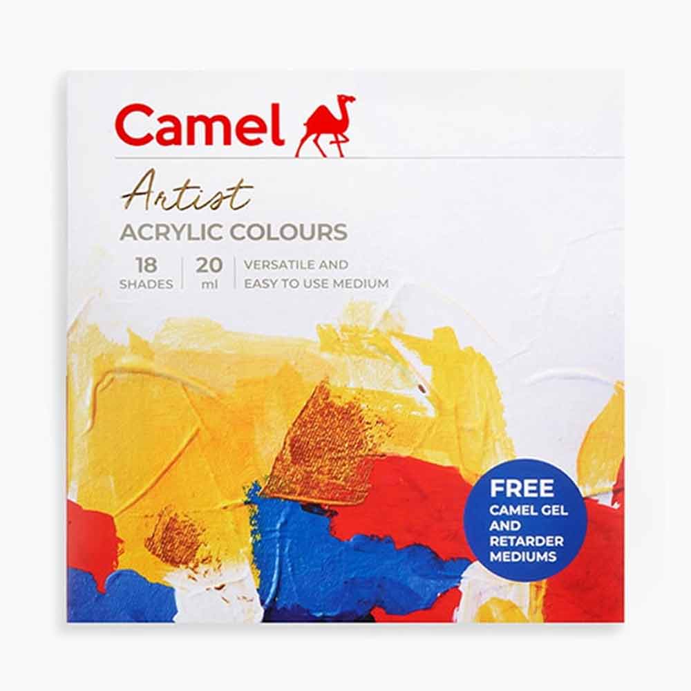 Qs4R2enEd6m18OUrUG-.jpg Camel Artist Acrylic Colors- 18 Shades 20ml - Image 1