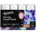 Mont Marte Pouring Acrylic Paint Set 4pc x 60ml- Ethereal