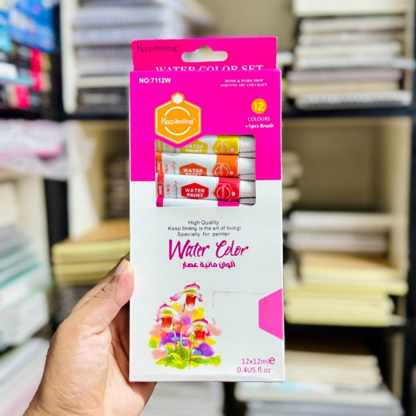 Keep Smiling Watercolor Paint Set 12ml 12ps