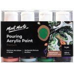 Mont Marte Pouring Acrylic Paint Set 4pcx60ml Rainforest