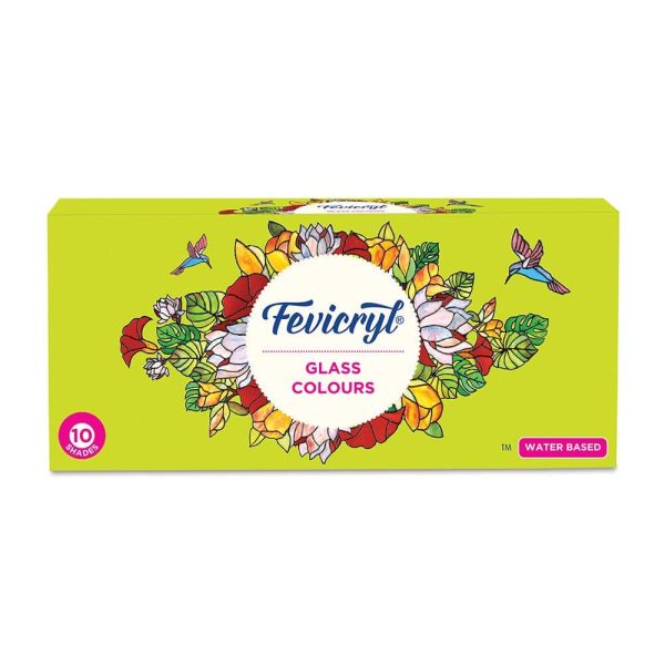 Fevicryl Glass Colour Kit 115 ml (water Based)