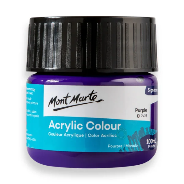 Mont Marte Acrylic Colour Paint 100ml Purple