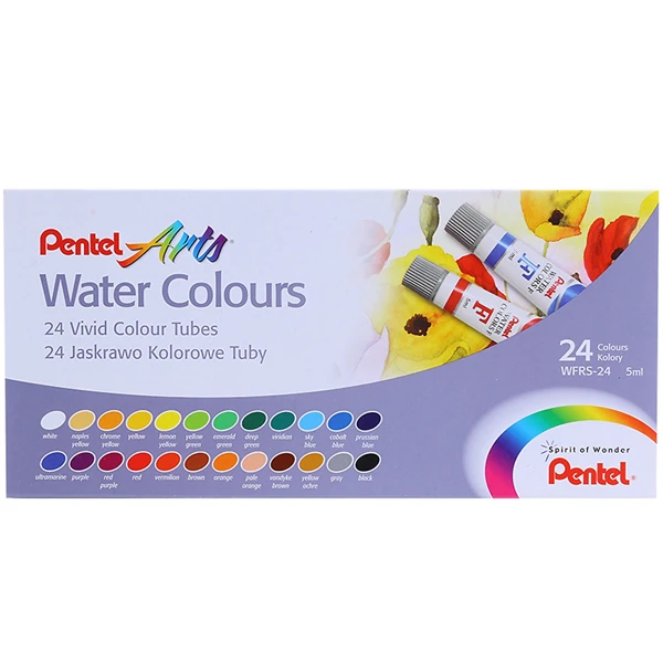 WdXxULs5rpjZigpIgp8.webp Pentel Water 24 Color Set 5ml tube - WFRS-24 - Image 1