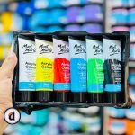 Mont Marte Acrylic Colour Paint Set 6pc x 75ml - Image 3