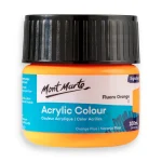 Mont Marte Acrylic Colour Paint 100ml Fluoro Orange