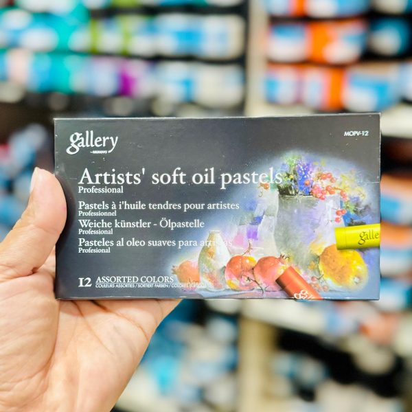 Mungyo Gallery Artists Soft Oil Pastels 12 Colour Assorted