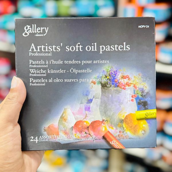 Mungyo Gallery Artists Soft Oil Pastels 24 Colour Assorted