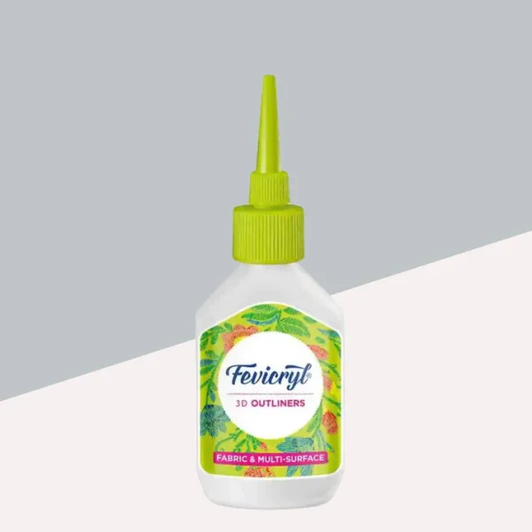 Fevicryl 3D Outliner 20ml Metallic Silver
