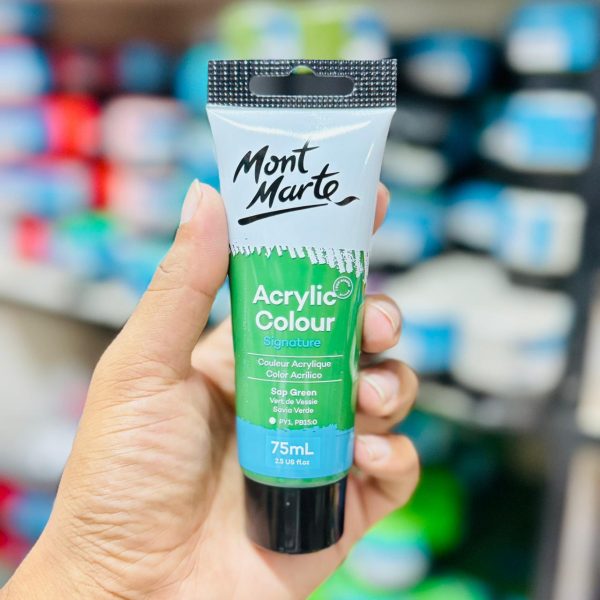 Mont Marte Acrylic Colour Paint 75ml- Sap Green
