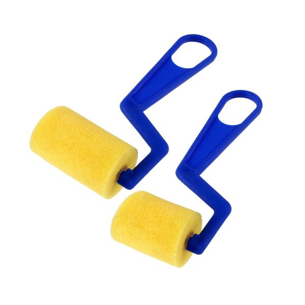 Keep Smiling Paint Foam Roller Art Tool Set 2 Pcs